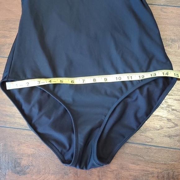 NEW Athleta Aqualuxe Square Plunge 1 piece swim boho - Picture 8 of 9